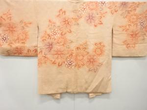 仕立て上がり　未使用品　きぬたや　花模様　長絵羽織